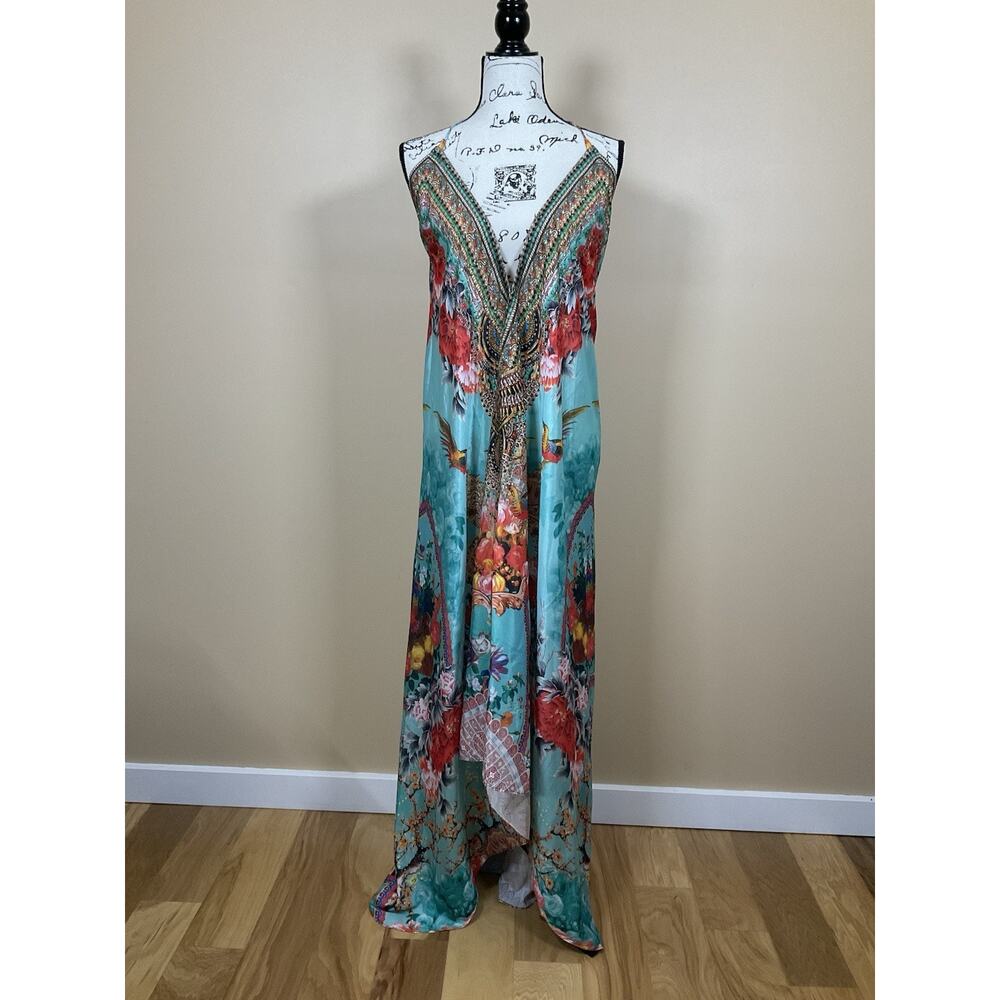 NWT COF Colors Of Fashion 3 Way Floral Embellished Maxi Dress O/S $299